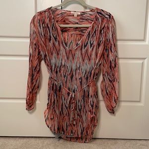 Ella Moss small tunic with grey tank top